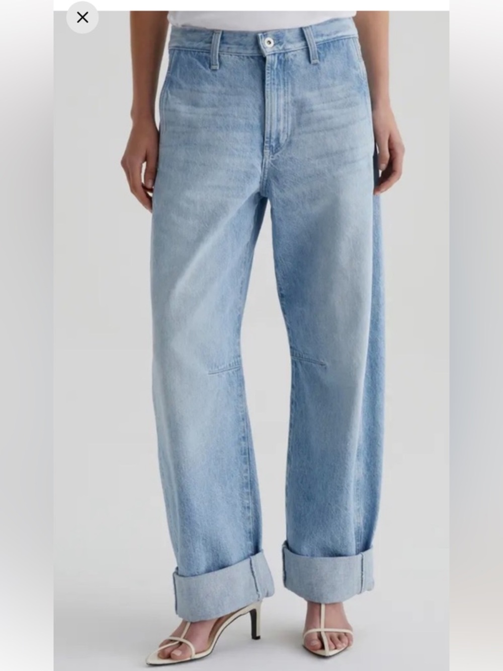 Ag Adriano Goldschmied Relaxed Light Blue Denim Jeans